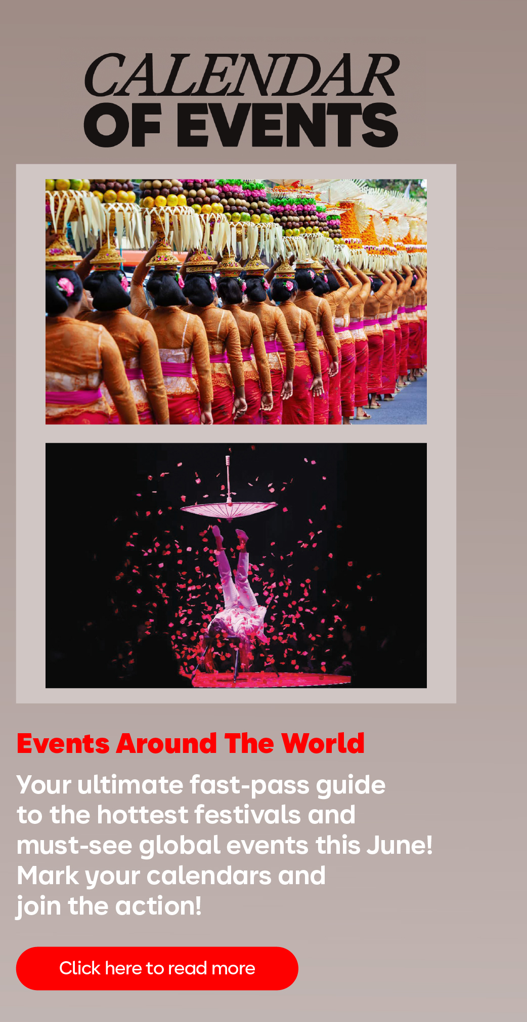 Calendar of Events