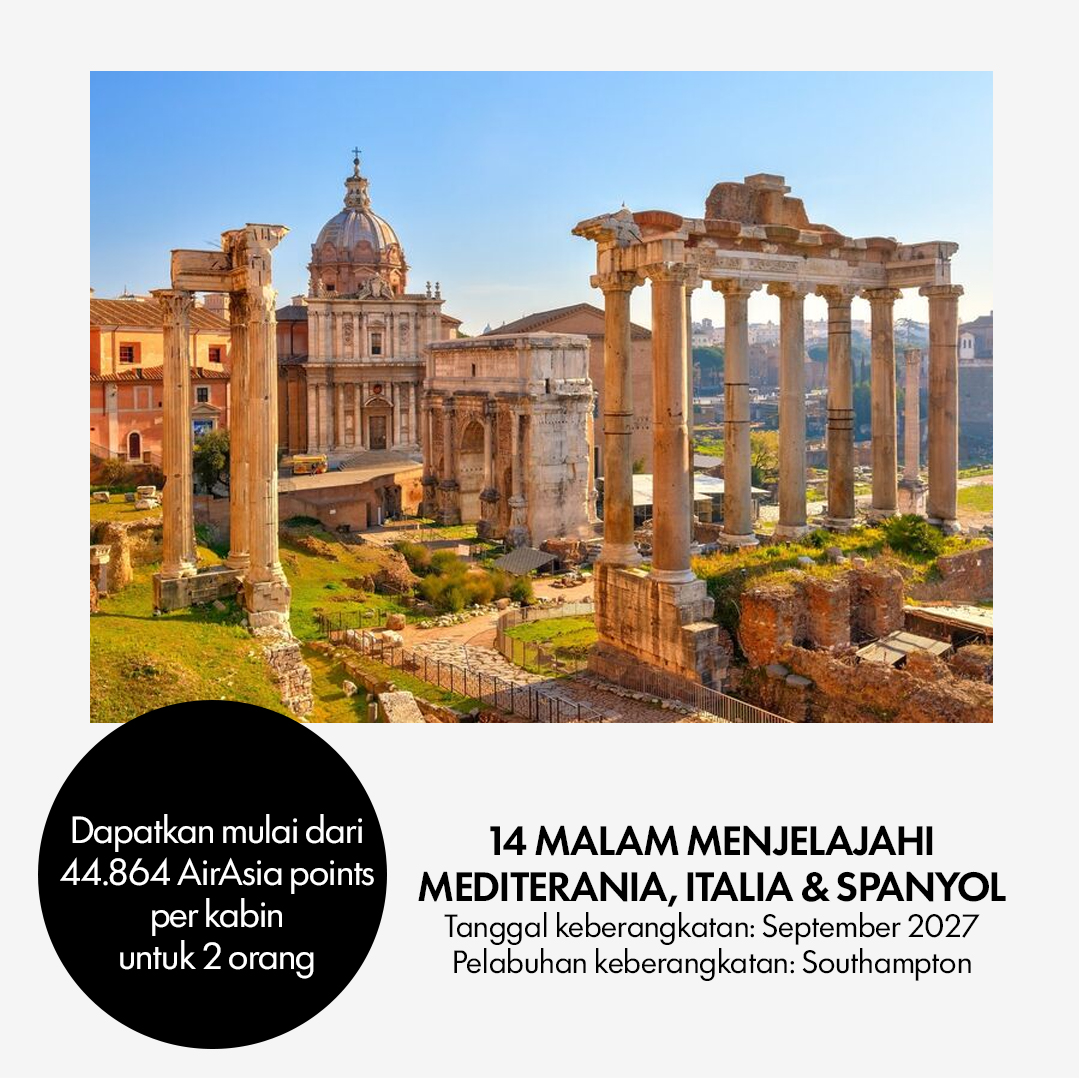 14 Malam Menjelajahi Mediterania, Italia & Spanyol