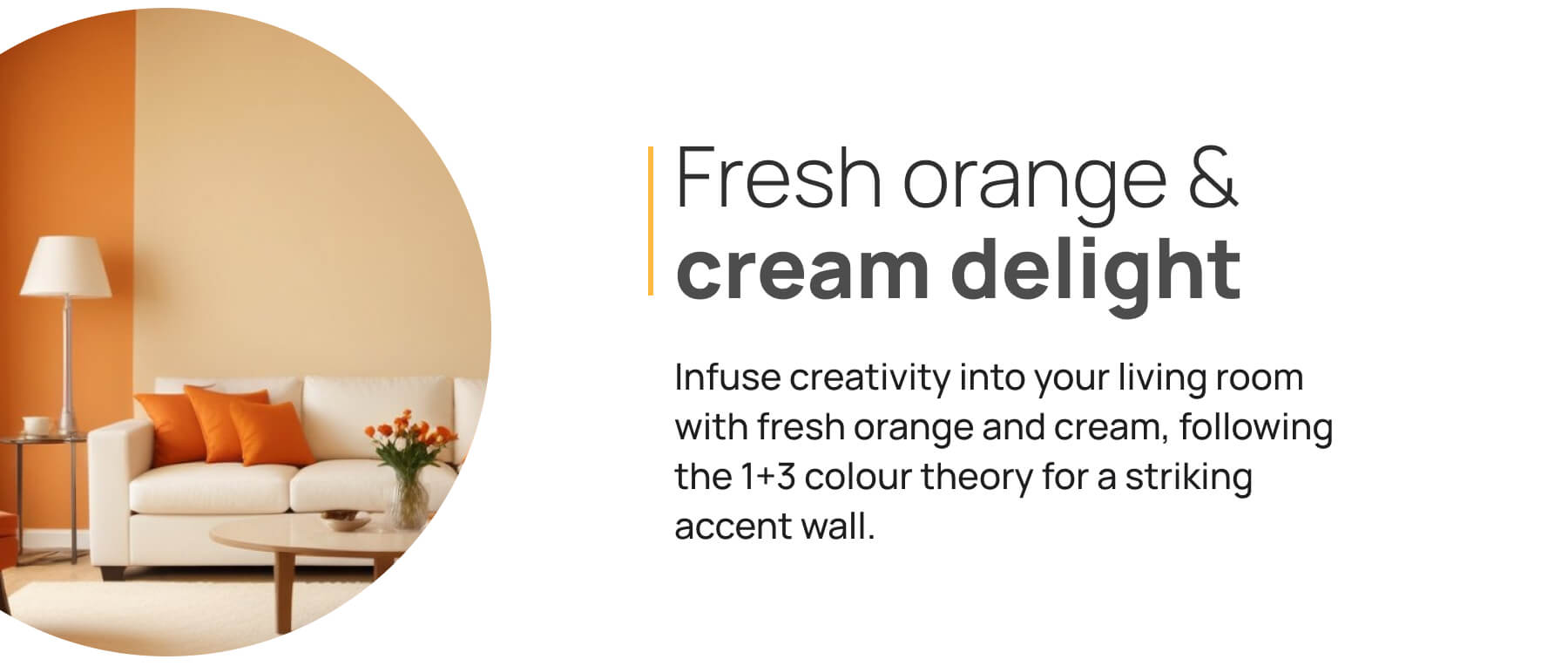 Fresh orange & cream delight