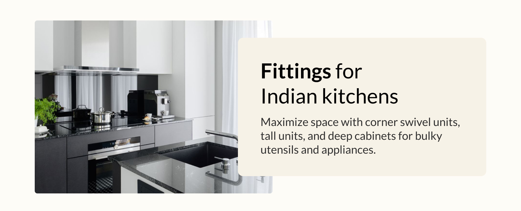 Fittings for Indian kitchens