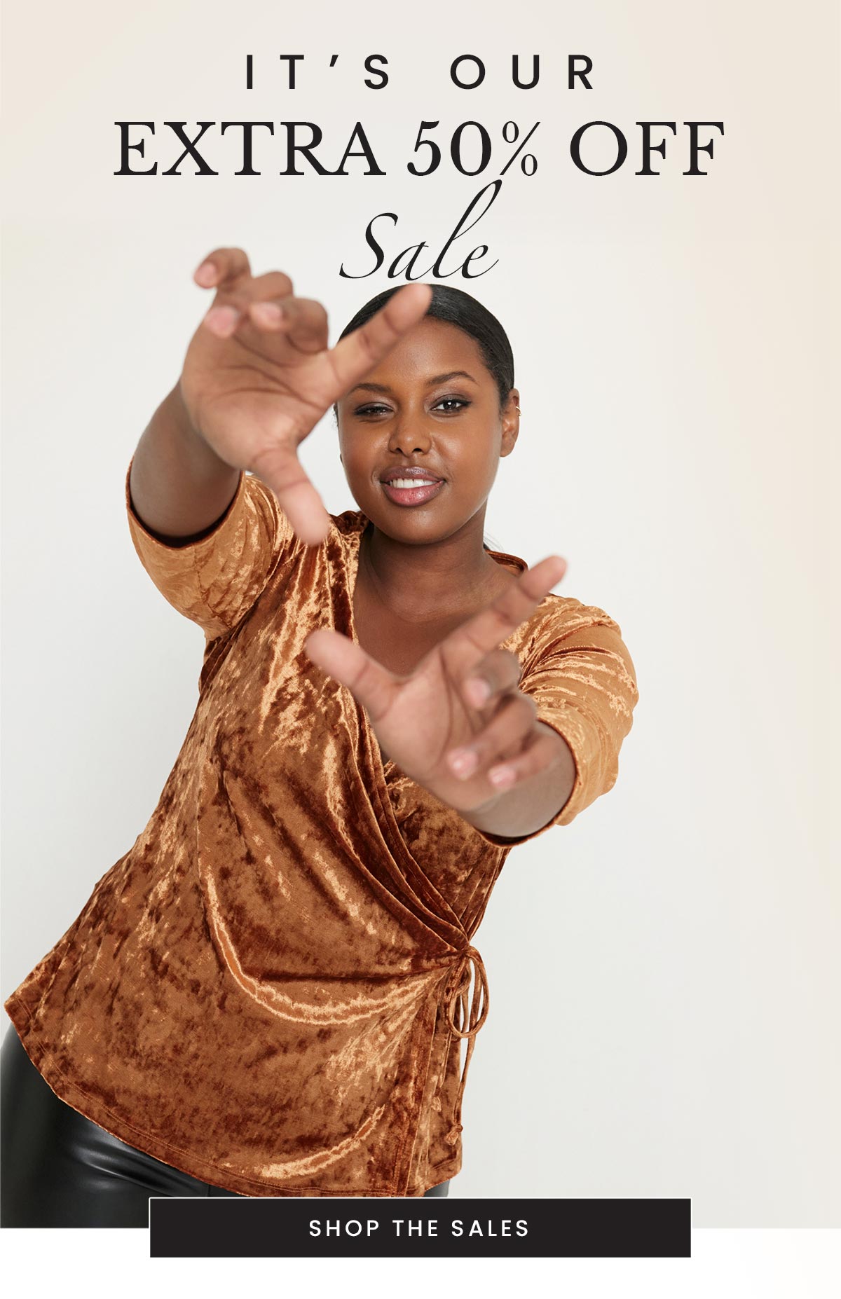 Here’s an extra 50 off… SERIOUSLY! Dress Barn