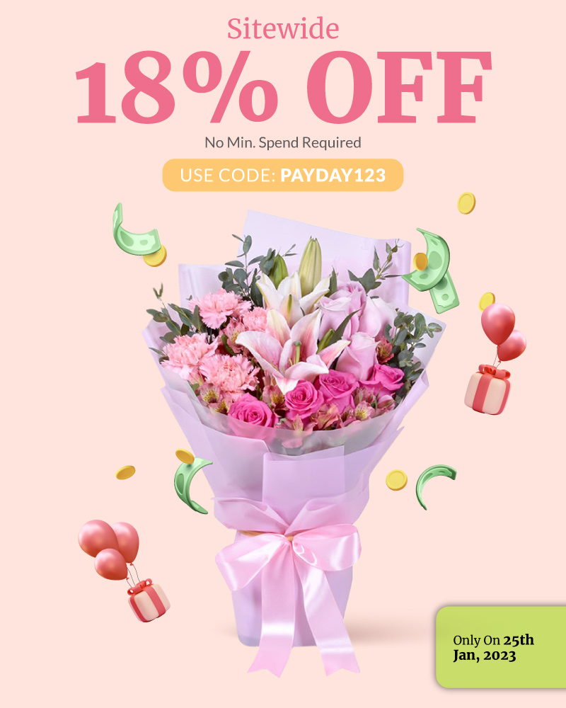 Sitewide 18% OFF No Min. Spend Required USE CODE: PAYDAY123 