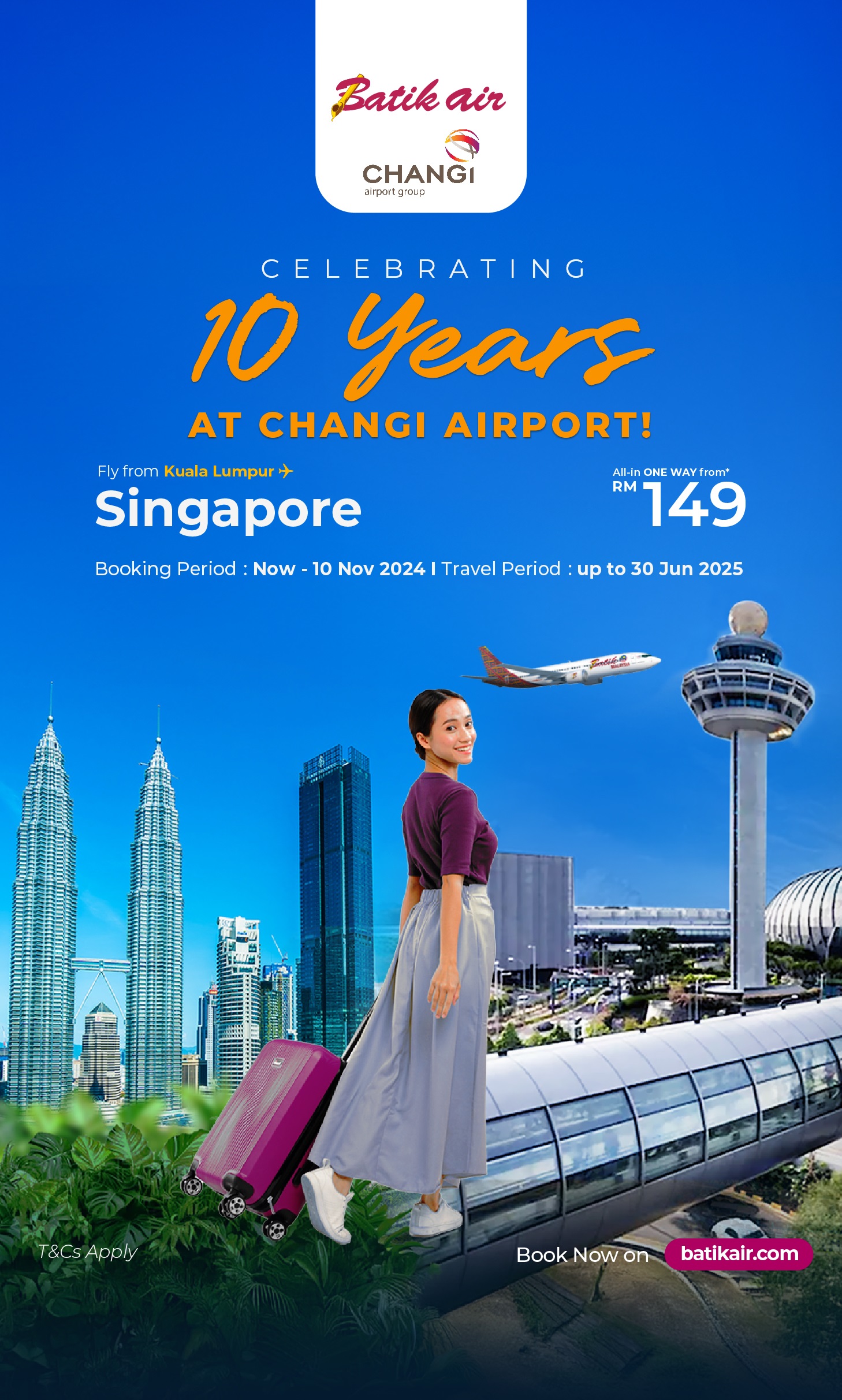 Celebrating 10 Years at Changi Airport