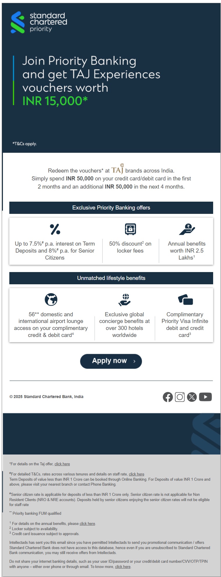 Standard Chartered Priority Banking Benefits