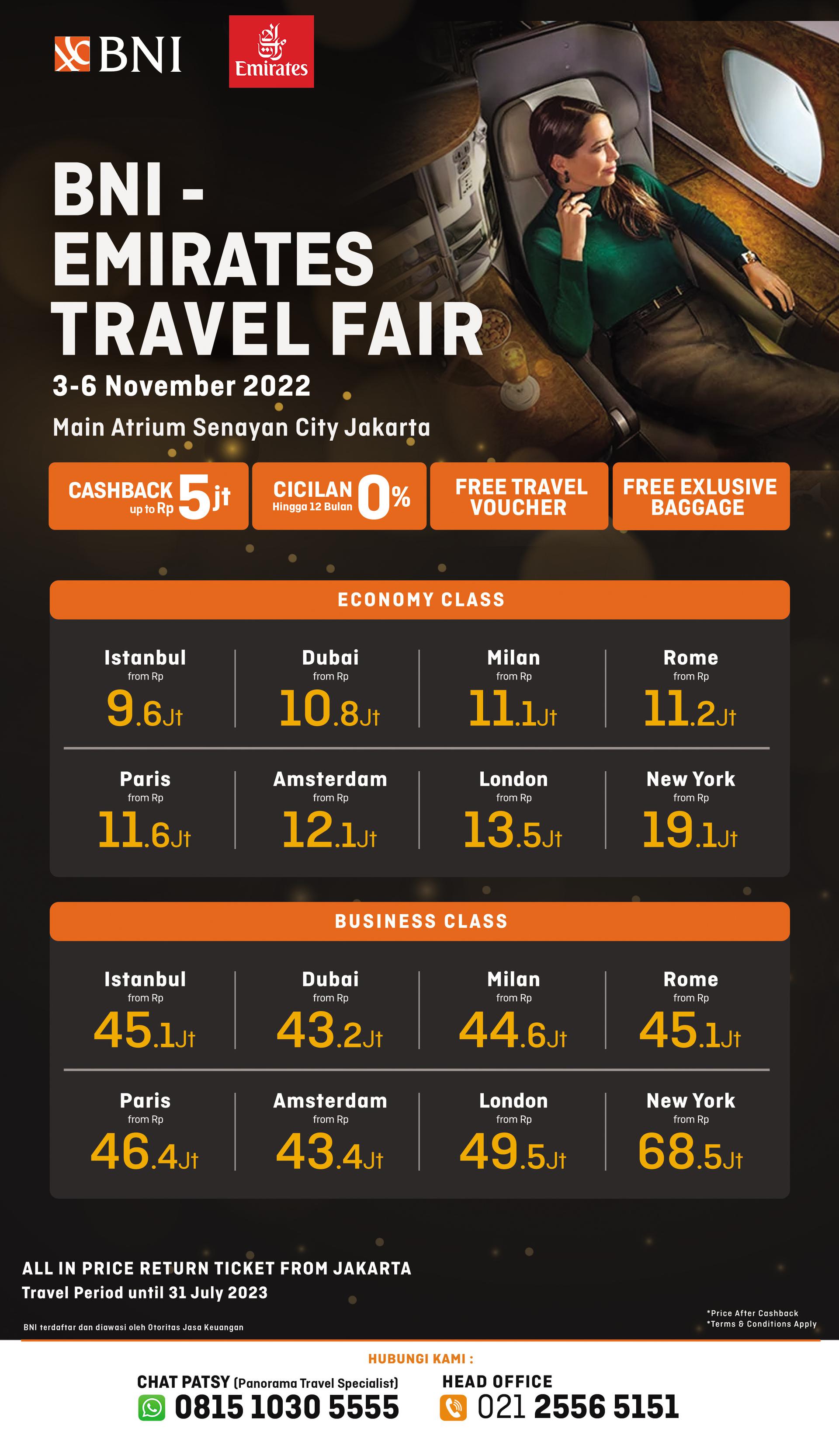 Pre-Book Emirates Travel Fair