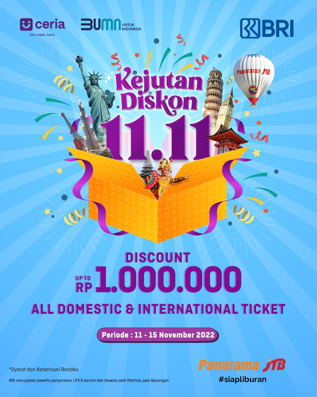 Diskon 1 Juta Promo 11 11