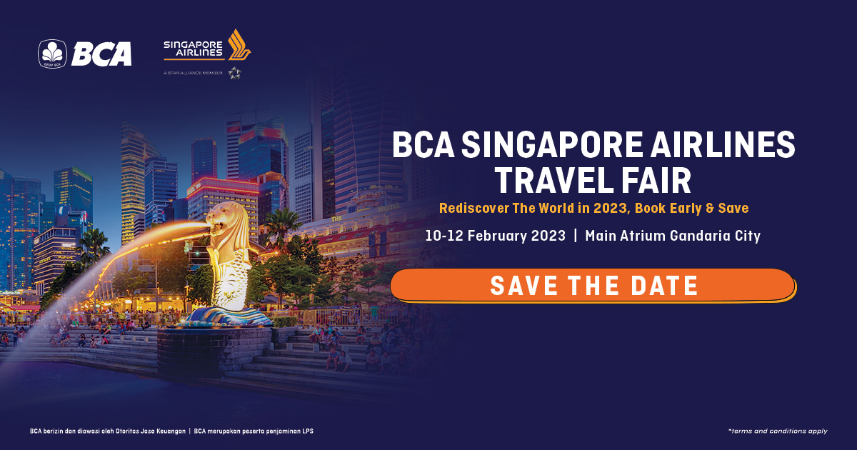 Save The Date! BCA Singapore Airlines Travel Fair!