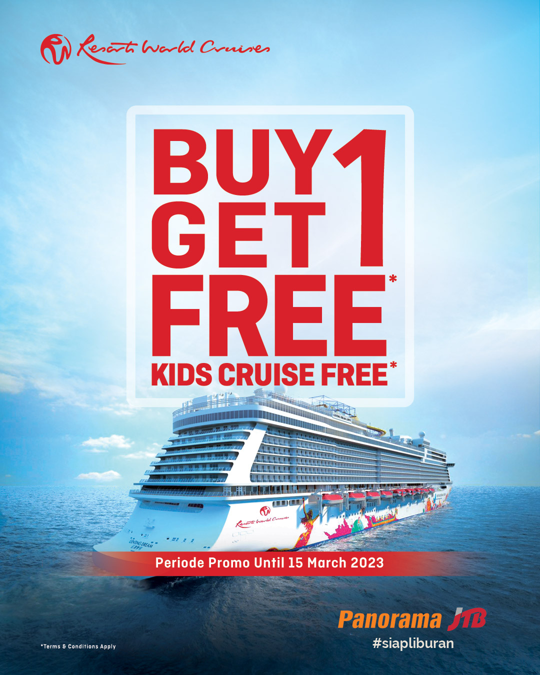 Promo Cruise Buy 1 Get 1 Free