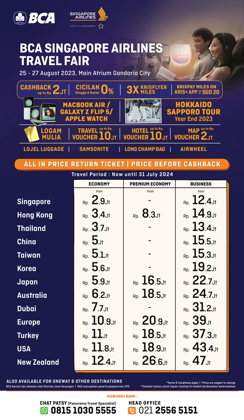Promo Tiket Singapore Airlines