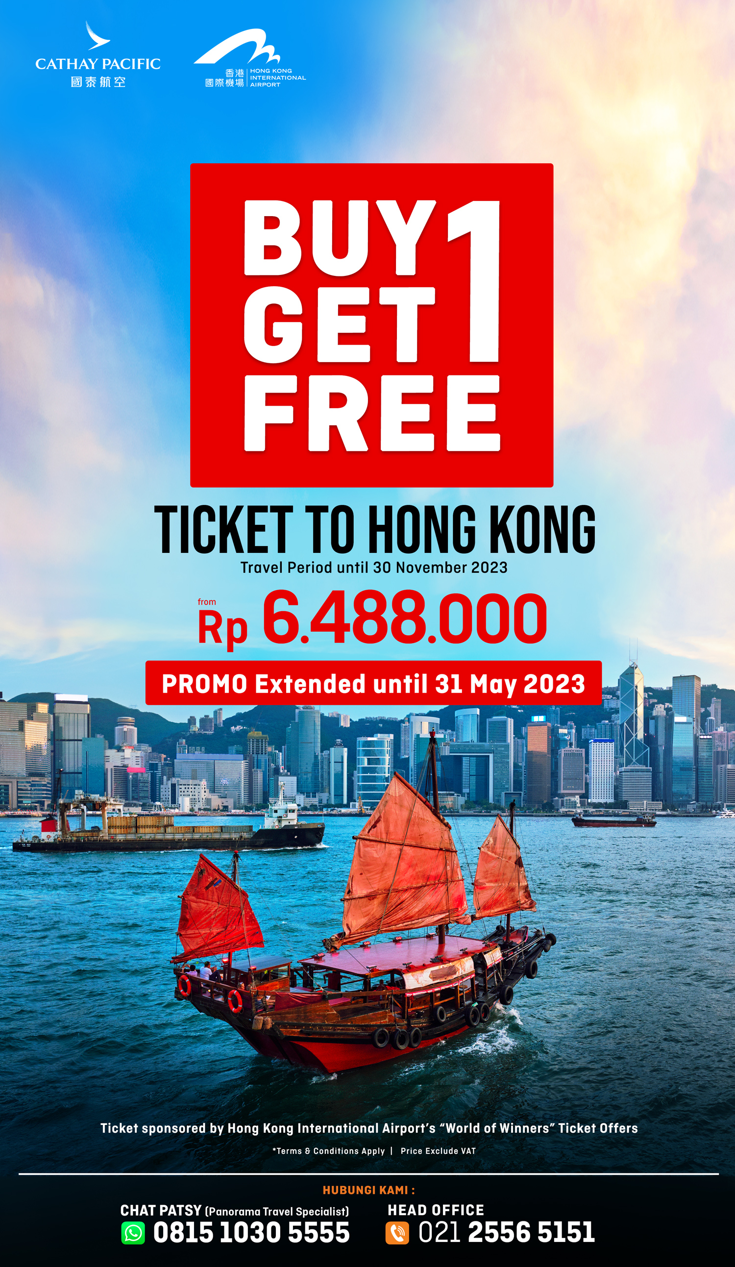 Tiket Hong Kong Cathay Pacific