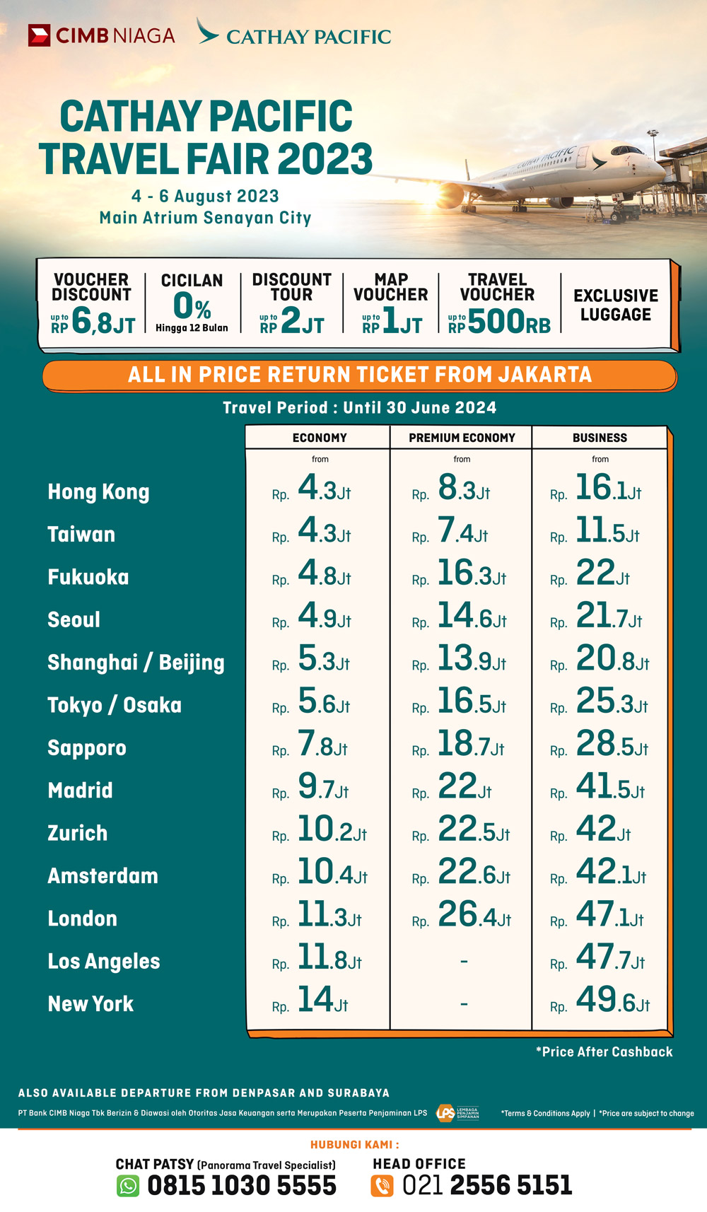 Promo Tiket Cathay Pacific
