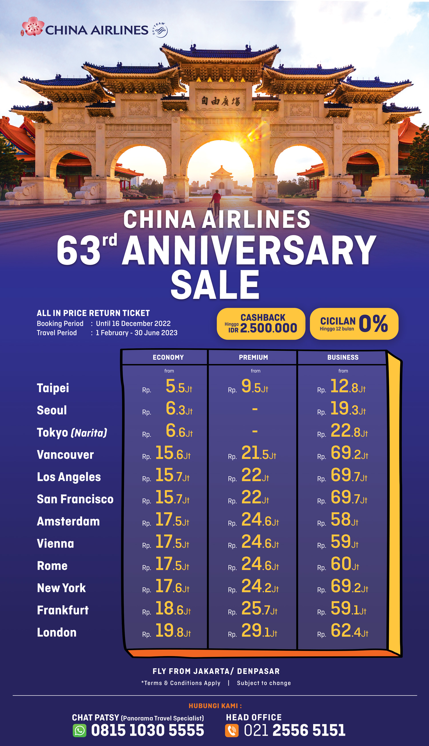 Promo Tiket China Airlines