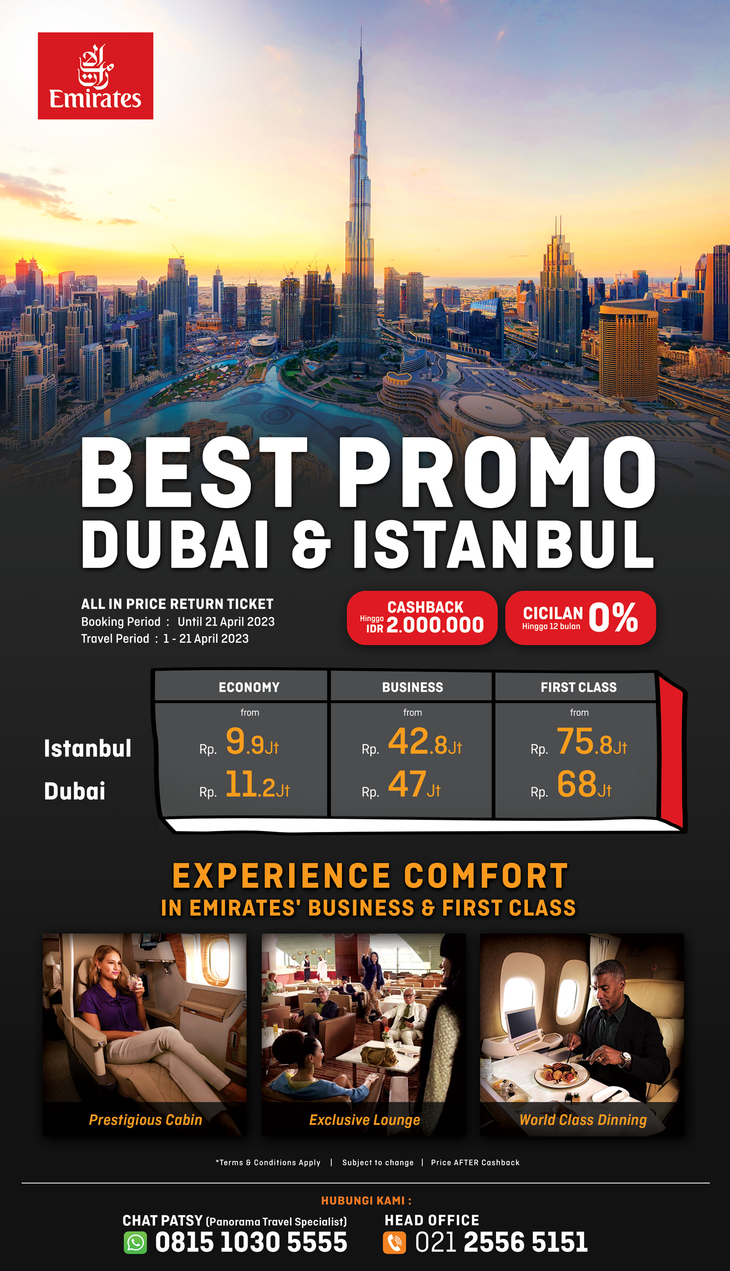 Promo Tiket Emirates Dubai & Istanbul