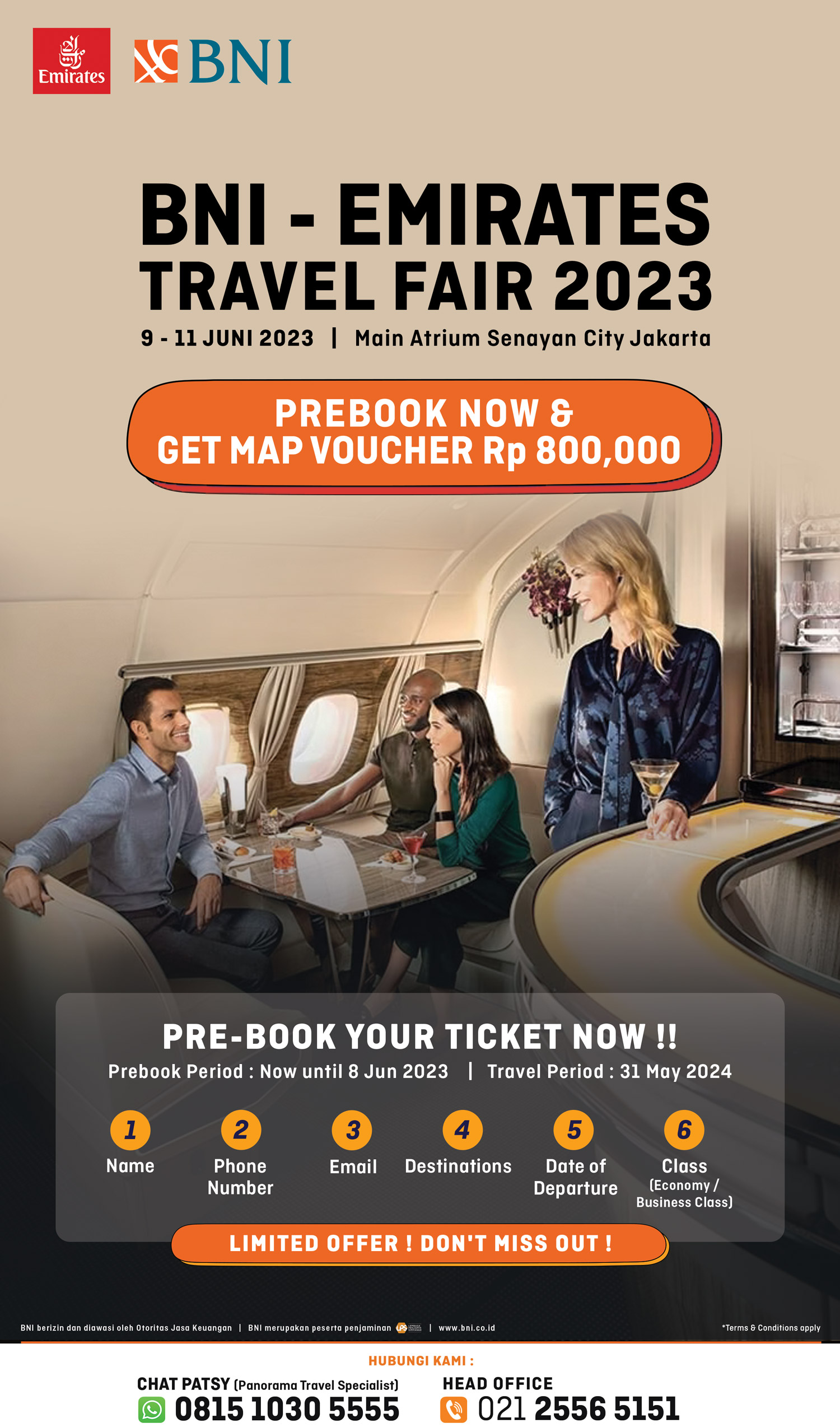 BNI Emirates Travel PREBOOK