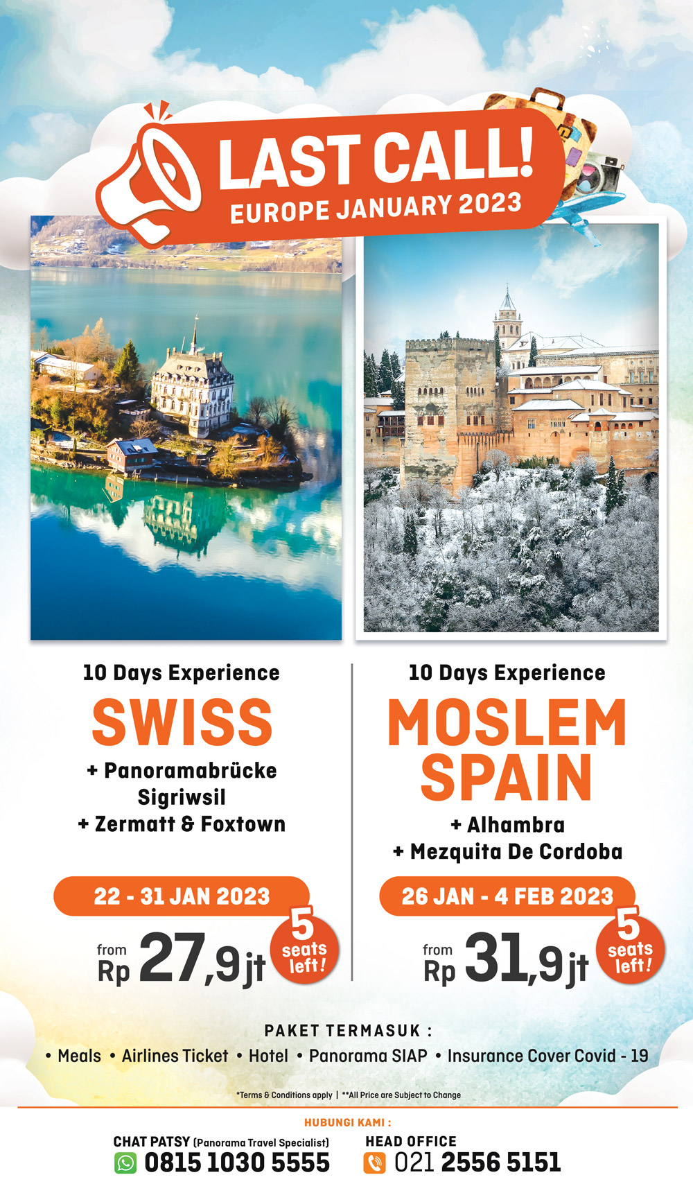 Pasti Berangkat Swiss & Spanyol January