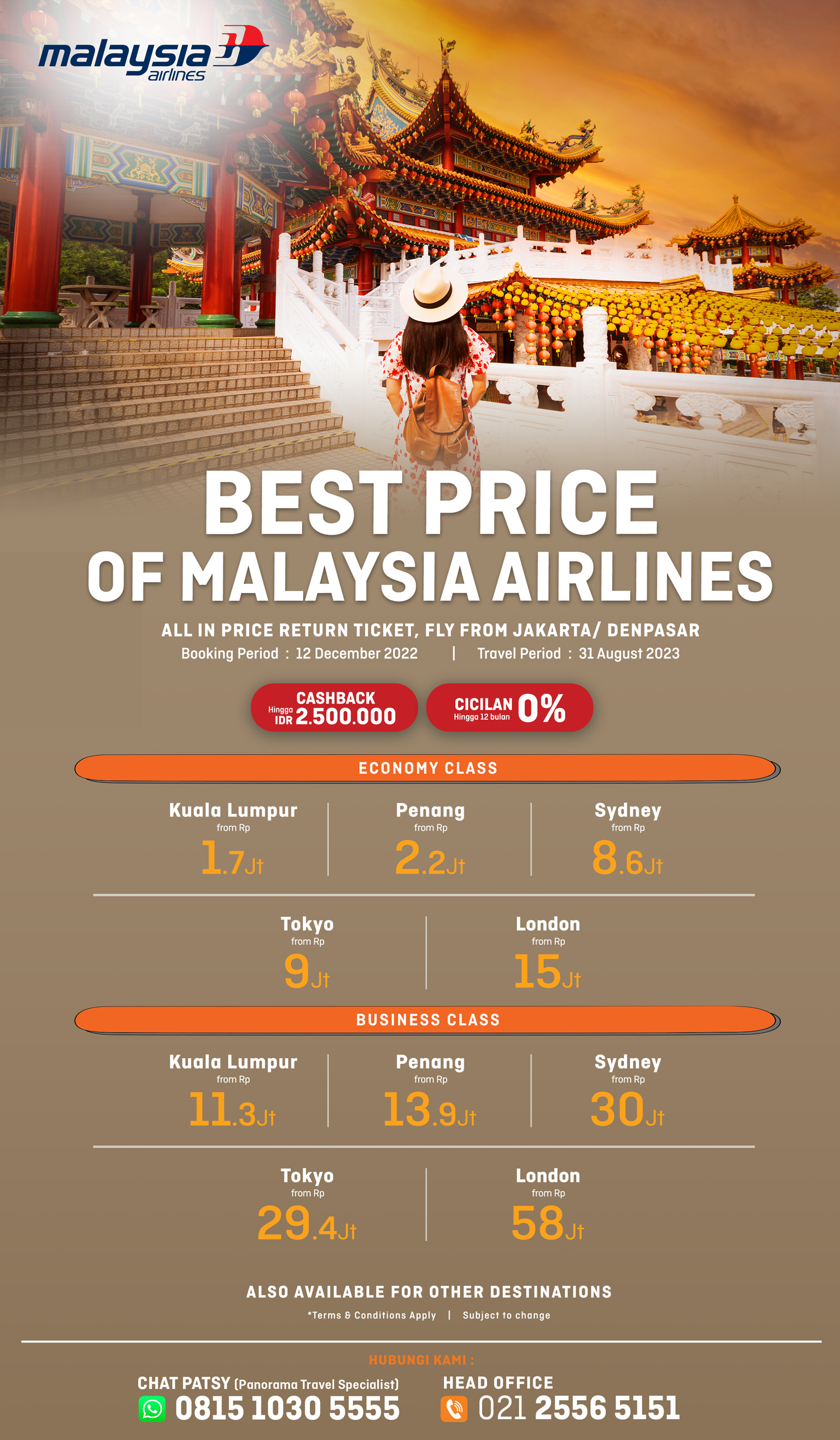 Promo Tiket Malaysia Airlines 
