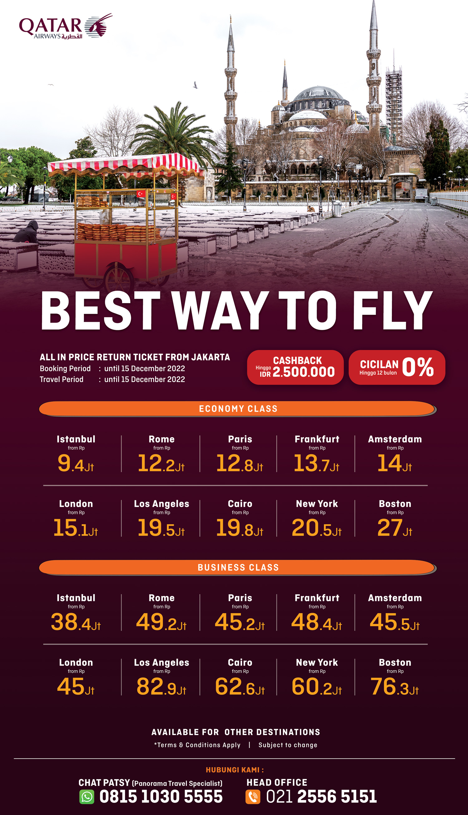 Promo terbang Qatar Airways