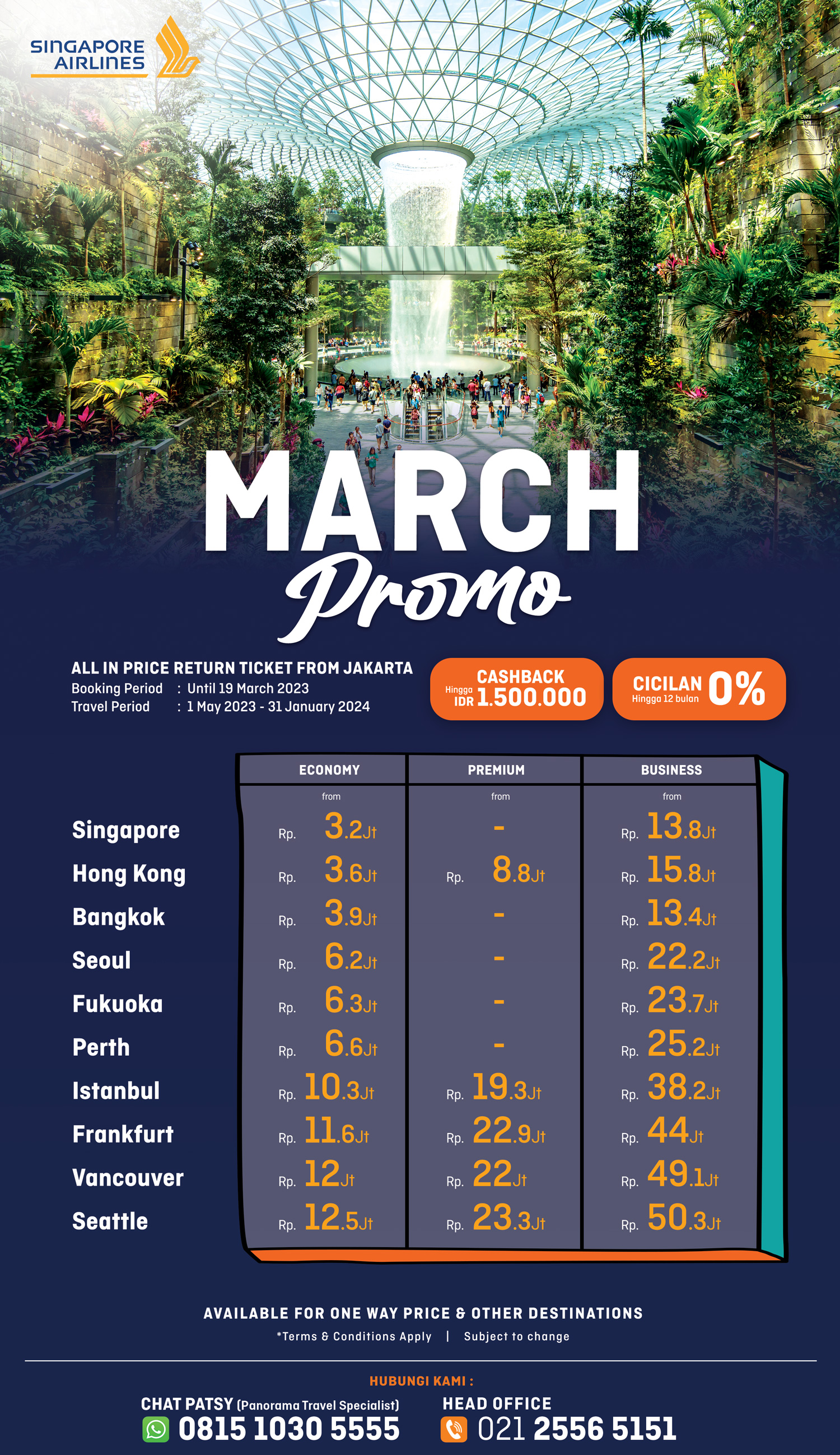 Promo Tiket Singapore Airlines