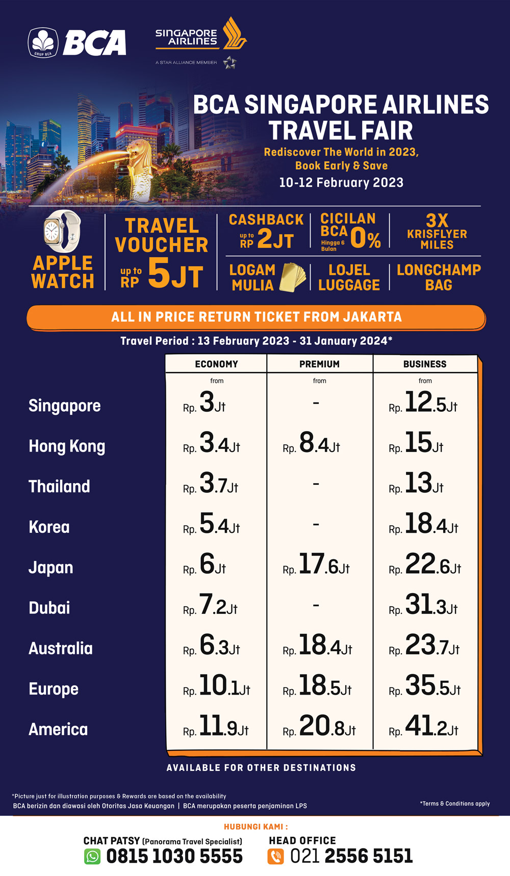 Promo Tiket Singapore Airlines