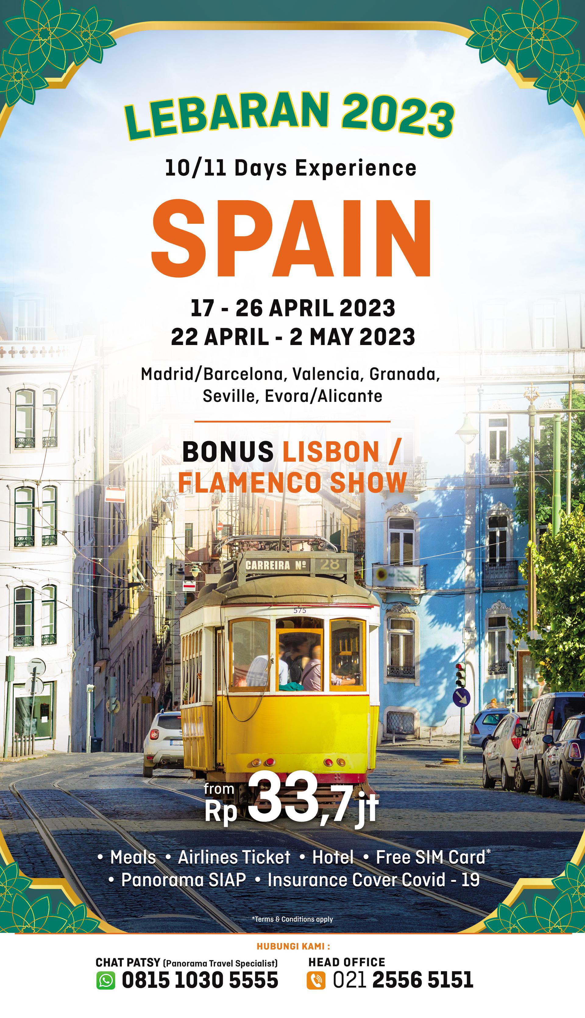 Promo Tour Spanyol Lebaran