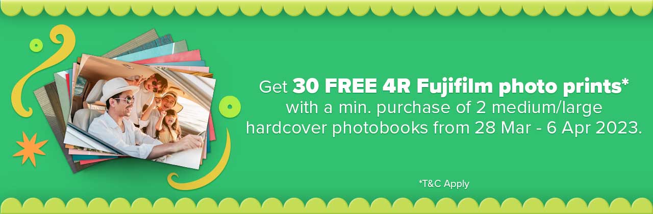 Get 30 FREE 4R Fujifilm photo prints