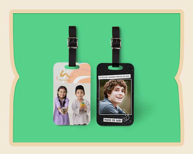 Big Luggage Tag Portrait 2.5&rdquo; x 4.25&rdquo; Set of 2