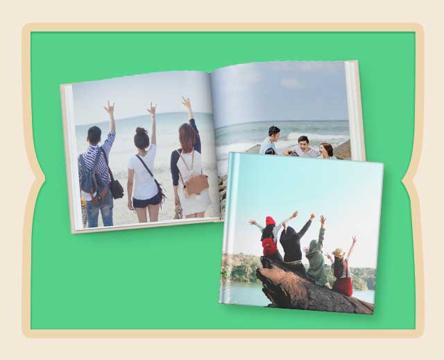 8&rdquo;x8&rdquo; Small Square Perfect Bind Imagewrap Hardcover Photobook