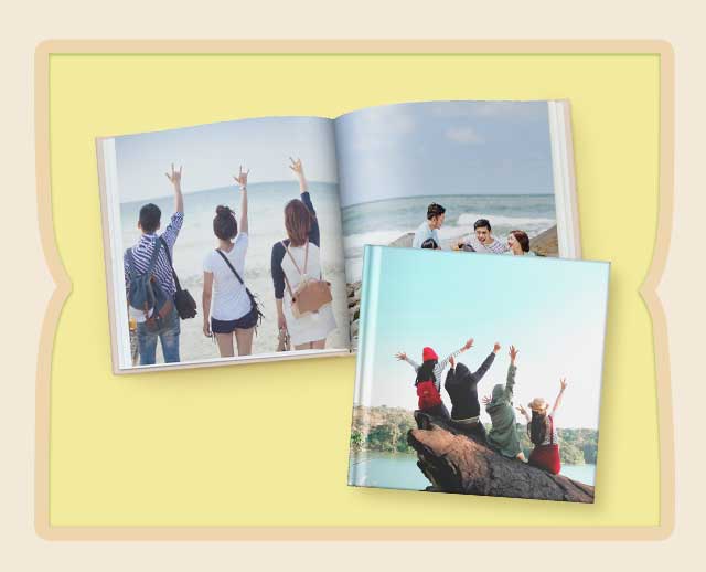 8&rdquo;x8&rdquo; Small Square Perfect Bind Imagewrap Hardcover Photobook