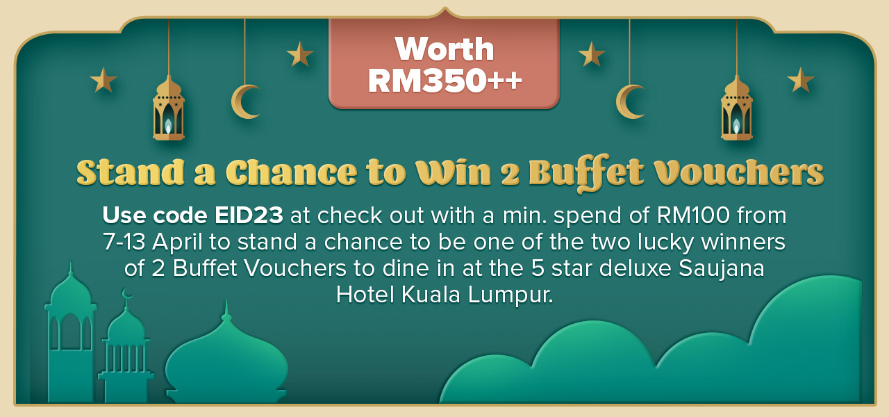 stand a chance to win 2 buffet vouchers