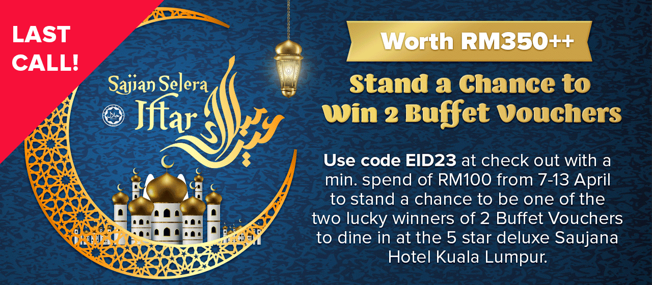 stand a chance to win 2 buffet vouchers