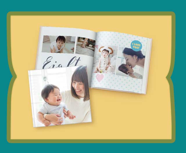 [2 Pcs of Non Identical] 6'' x 6'' Small Landscape Perfect Bind Softcover Photobook 