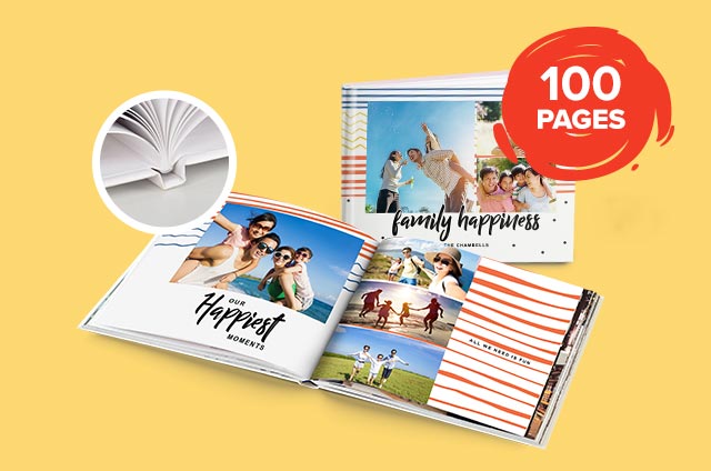 11'' x 8.5'' Medium Landscape Perfect Bind Imagewrap Hardcover Photobook