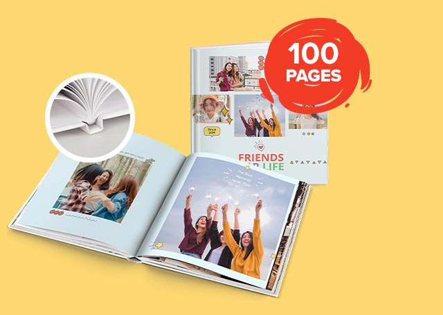 11'' x 11'' Large Square Perfect Bind Imagewrap Hardcover Photobook