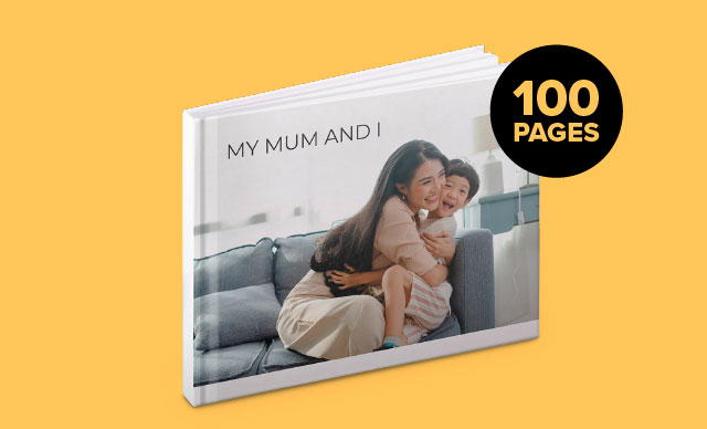 8'' x 11'' Medium Portrait Imagewrap Perfect Bind Hardcover Photobook
