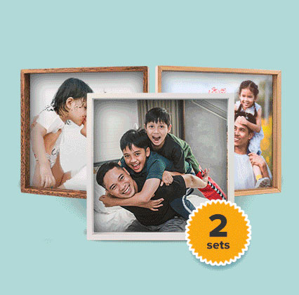 12'' x 12'' Photo Tiles  (Back Mount), Set of 3