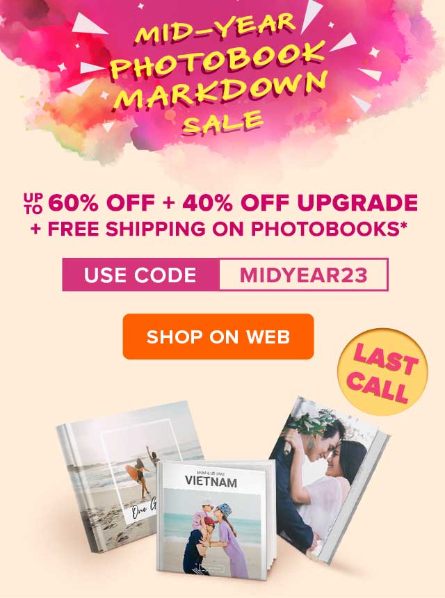 mid-year photobook markdown sale