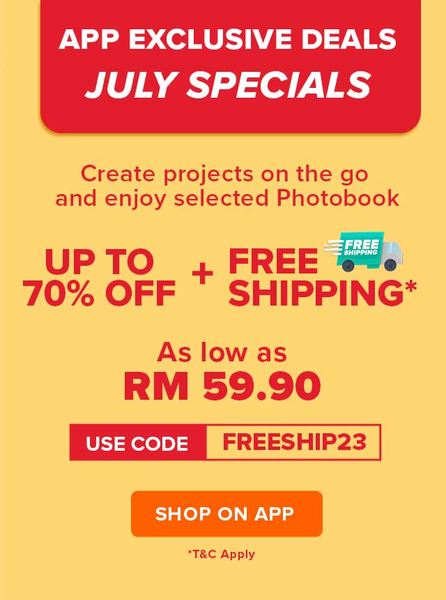 APP Exclusive Deals. July 
Specials