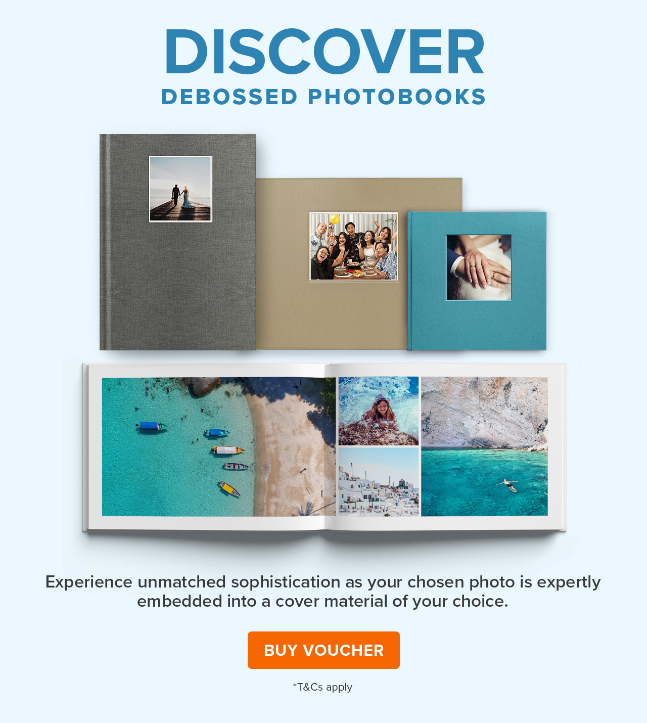 DISCOVER DEBOSSED PHOTOBOOKS