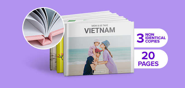 11'' x 8.5'' Imagewrap Hardcover Photobook, 20 pages 