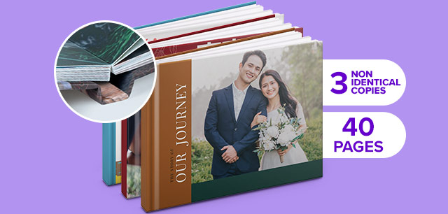 14''x10'' Premium Layflat Hardcover Photobook, 40 pages 