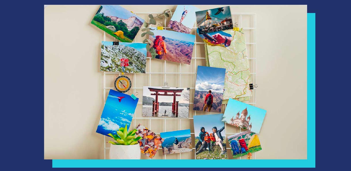 Create a travel-inspired corner