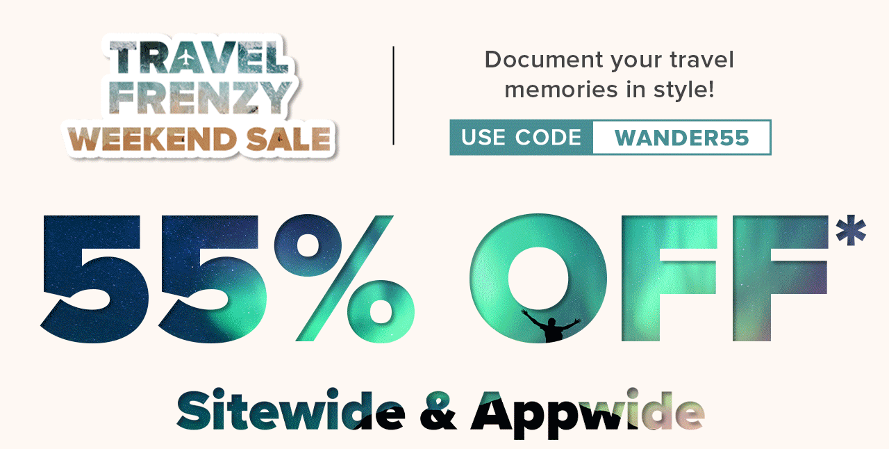 55% OFF | USE CODE WANDER55