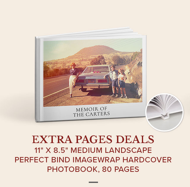11'' x 8.5'' Medium Landscape Perfect Bind Imagewrap Hardcover Photobook