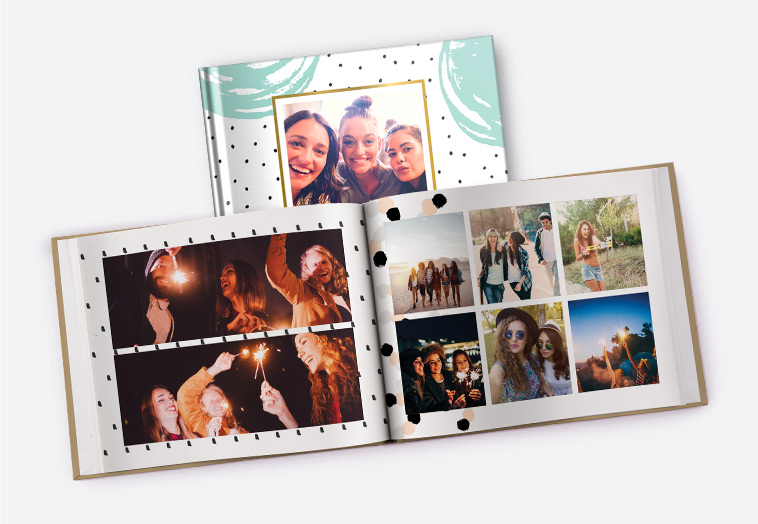 Medium Landscape Perfect Bind Imagewrap Hardcover Photobook | 40 Pages