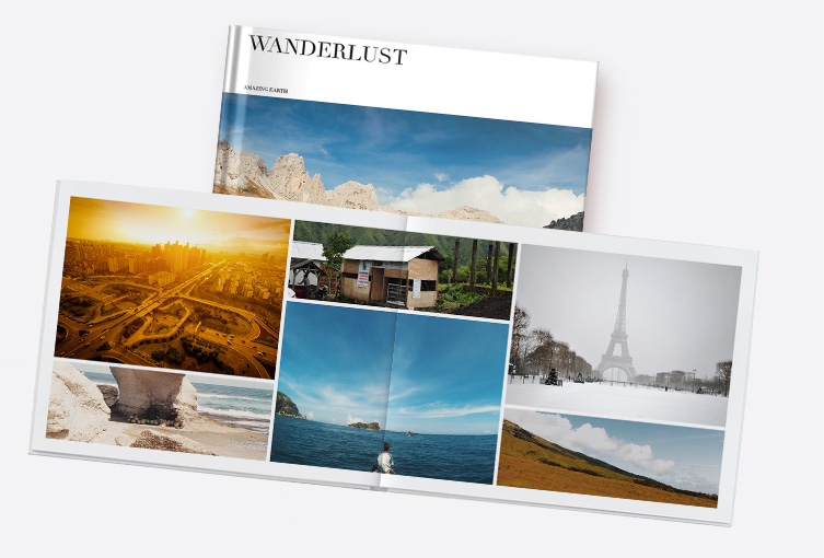 Large Landscape Lay Flat Imagewrap Hardcover Photobook | 24 Pages