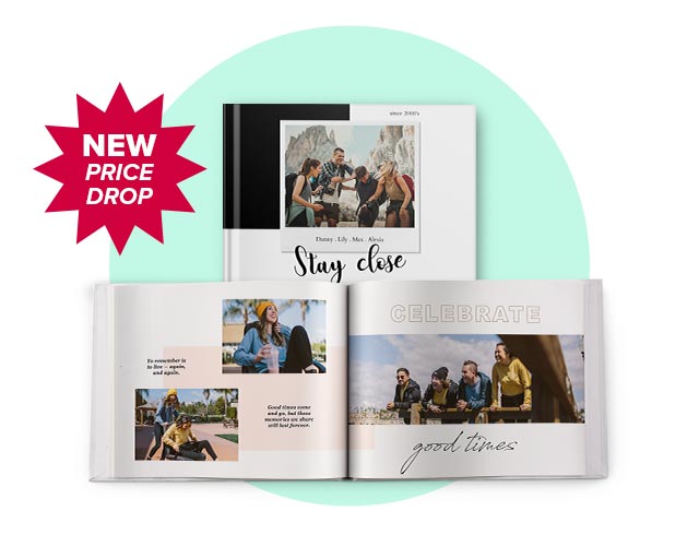 11'' x 8.5'' Medium Landscape Imagewrap Perfect Binding Hardcover Photobook, 40 pages
