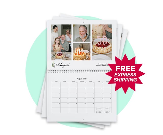 [3 Identical Copies]  Premium Wall Calendars