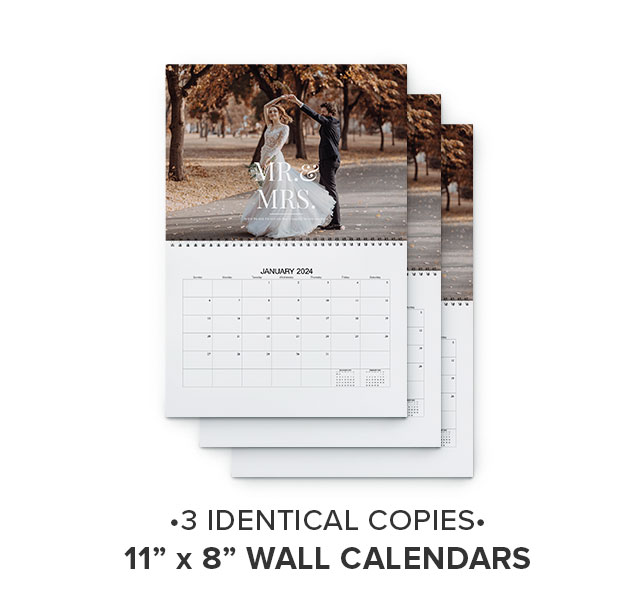 11” x 8” WALL CALENDARS