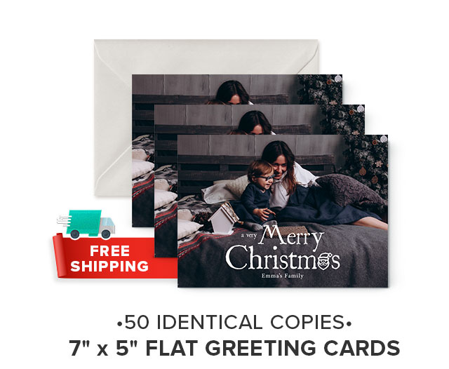 7'' x 5'' FLAT GREETING CARDS