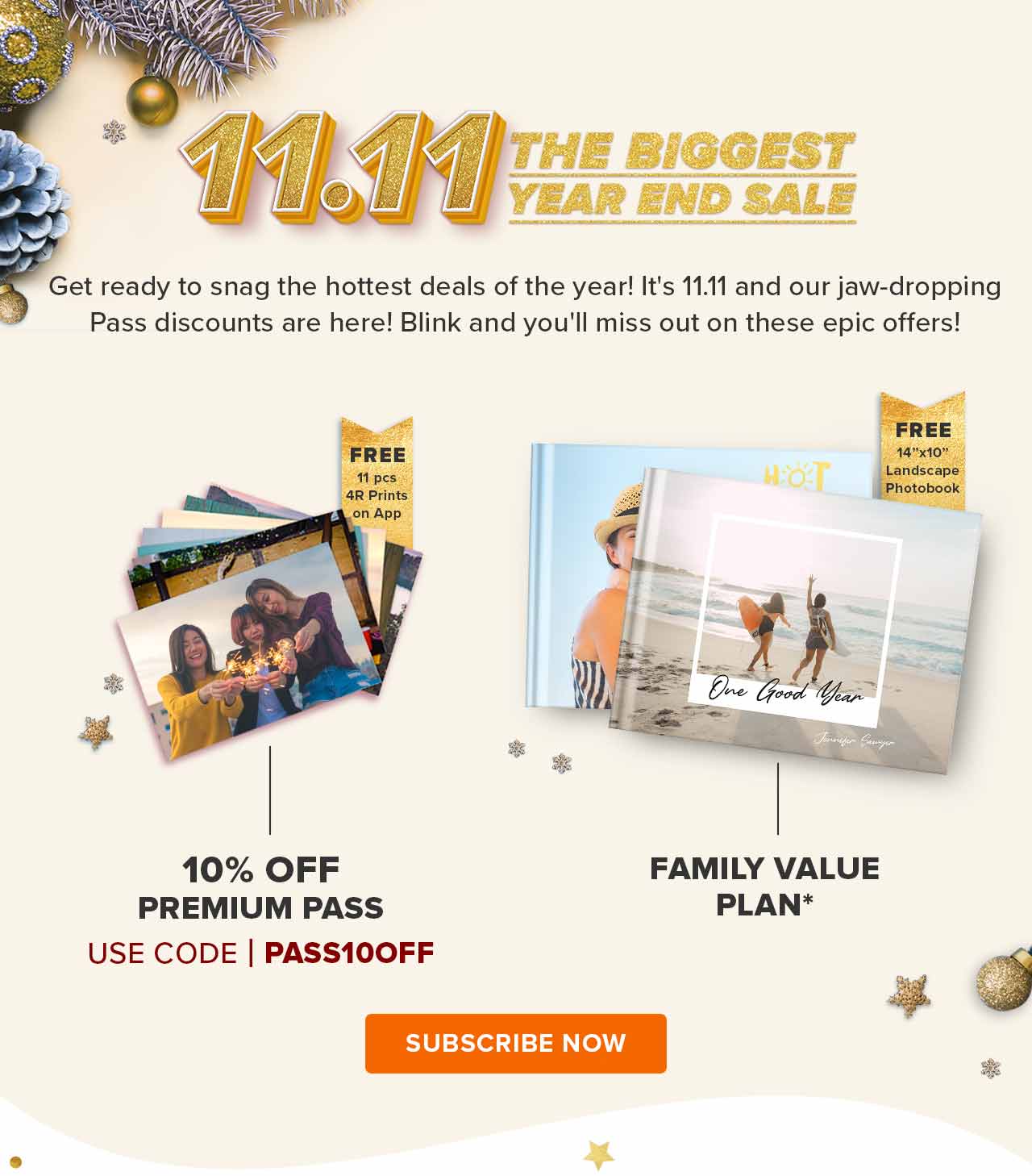 11.11 THE BIGGEST YEAR END SALE | SUBSCRIBE NOW